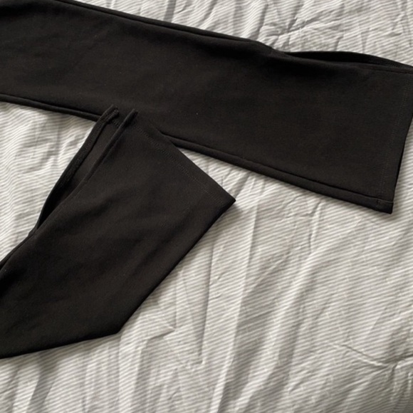 ZARA - BLACK SMALL WIDE-LEG LEGGINGS - Picture 3 of 4